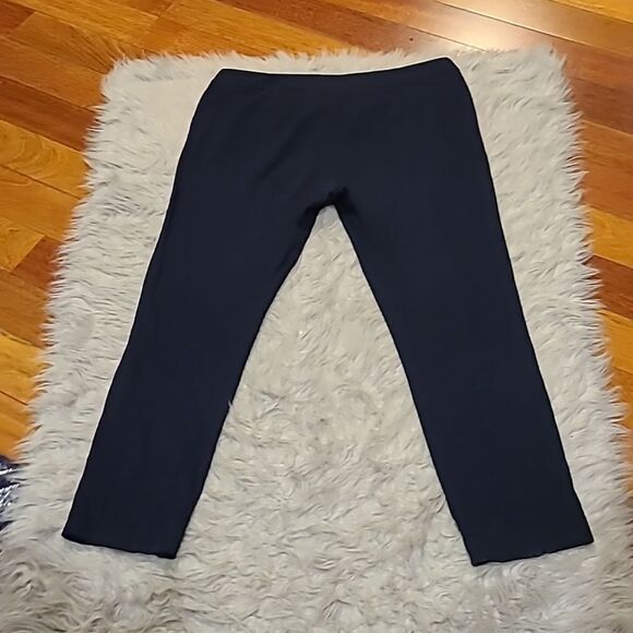 Cabi womens navy blue rayon stretch pants wirh front seam size 10 - Picture 5 of 6